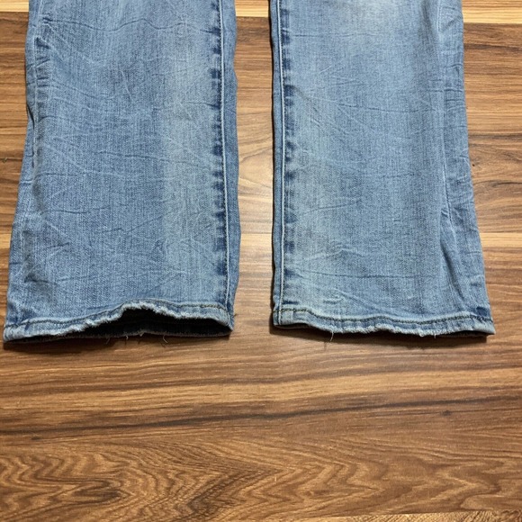 American Eagle Women’s Extreme Flex Slim Straight Leg Distressed Jeans 26x28 - Picture 2 of 9
